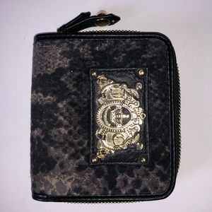 JUICY COUTURE Snake Print Zip Around Wallet
